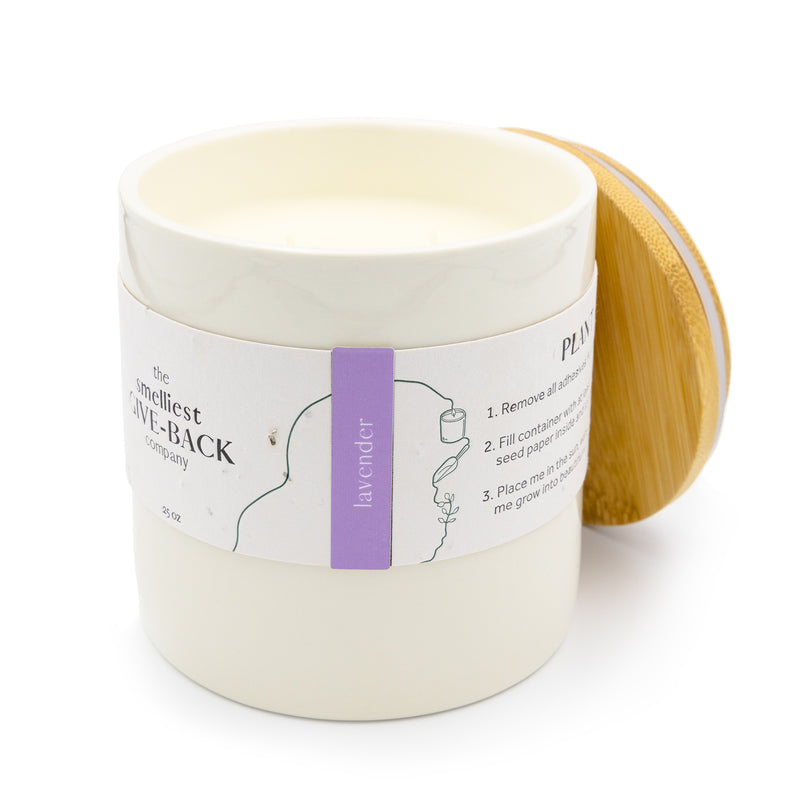 Feya Co Botanical Candle Lavender 25oz bamboo lid